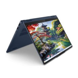 Laptop Lenovo IdeaPad 5 2-in-1 14IAL10, Procesor Intel® Core™ Ultra 7 255H, Display 14" WUXGA 1920x1200 OLED, Memorie RAM 24 GB LPDDR5x, Capacitate 1 TB SSD M.2, Placa video integrata Intel® Arc™ 140T, Free DOS, Albastru