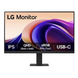 Monitor LG 24U631A-B, IPS LED Diagonala 23.8", Rezolutie QHD 2560 x 1440, HDMI, 100 Hz, 5 ms, Negru