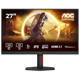 Monitor gaming AOC U27G4R, Diagonala 27", IPS LED, Rezolutie UHD 3840 x 2160, HDMI, DisplayPort, Pivot, 160 Hz, 1 ms, Negru