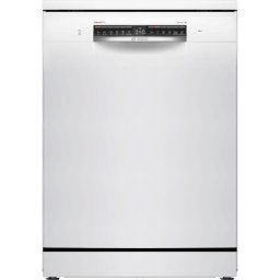 Masina de spalat vase Bosch SMS4EVW08E, 14 seturi, 6 programe, EfficientDry, Sistem Rackmatic, Home Connect, EcoSilence Drive, Tab-count, Clasa B, 60 cm, Alb