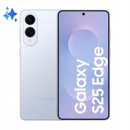Telefon mobil Samsung Galaxy S25 Edge, 6.7 inch, 12GB RAM, 512GB, 5G, Titanium Icyblue