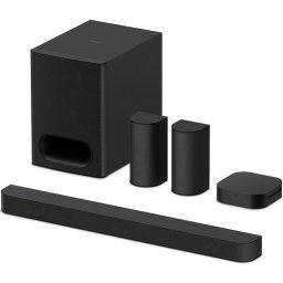 Soundbar Sony BRAVIA Theatre System 6 HT-S60, 5.1ch, 1000W, Dolby Atmos, DTS:X, AI Voice Zoom 3, Mod Multi Stereo Party, Bluetooth 5.3, Negru
