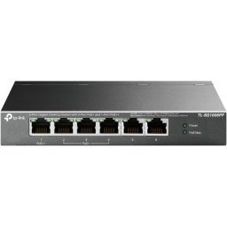 Switch TP-LINK TL-SG1006PP, 6x1000Mbps(3xPOE+ + 1xPOE++), carcasa metalica, desktop, negru