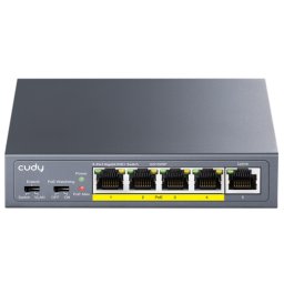 SWITCH industrial PoE+ cu 5 porturi GS1005P 120W 1Gbps 120W 1Gbps