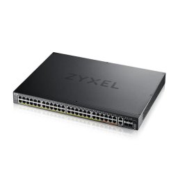 Switch ZyXEL XGS2220-54HP, 48 x RJ45 Gigabit Ethernet (10/100/1000), 216 Gbit/s, Negru