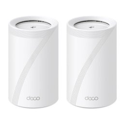 Sistem Mesh Wi-Fi TP-Link Deco BE65(2-pack), BE9300, Tri-Band, Wi-Fi 7, MLO, HomeShield, 4 porturi 2.5G, cu acoperire pentru intreaga casa