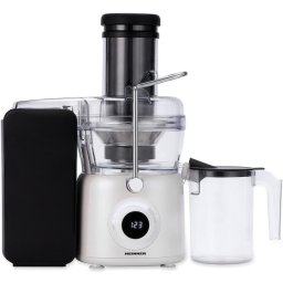 Storcator de fructe Heinner Pearlwhite HSF-K1000DCWP, 1000W, motor DC, viteza variabila, recipient pulpa 1L, filtru inox, tub larg alimentare 84mm, alb perlat