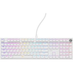 Tastatura Gaming Mecanica Genesis THOR 404 RGB Outemu Peach Silent Switch, USB Alb