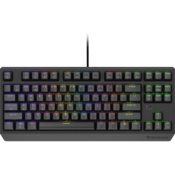 Tastatura mecanica pentru gaming cu fir Genesis Thor 230 TKL, RGB, Switch Linear, Lungime cablu 1.6m, Negru