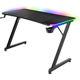 Birou gaming Trust GXT 710 Luminus Pro, RGB, Negru