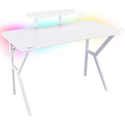 Birou gaming Genesis Holm 320 RGB, alb