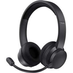 Casti Trust On-Ear, Trust Ayda, Wireless, Bluetooth, ENC Mic, Stereo, autonomie 24h, Negru