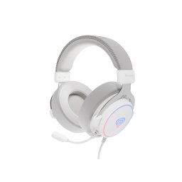 Casti gaming Genesis Neon 764, cablu USB Tip-A, 7.1 surround, 2,2m, Alb