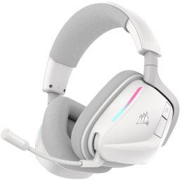 Casti gaming Corsair Void v2, 2.4GHz Wireless - Bluetooth - Dolby Atmos, compatibile PC/Mac/PS4/PS5/Switch, fast charging, Alb