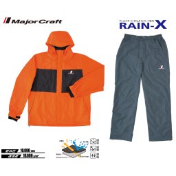 COSTUM PLOAIE MAJOR CRAFT RAIN-X M Orange