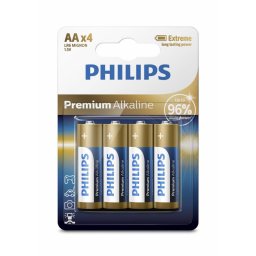PH PREMIUM ALKALINE AA 4-BLISTER
