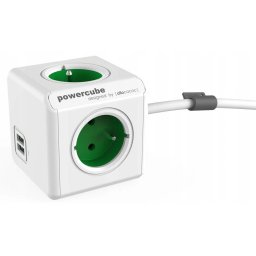 Prelungitor Allocacoc 2402GN/FREUPC power extension 1.5 m 4 AC outlet(s) Indoor Green,White
