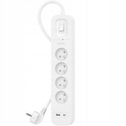 Prelungitor Surge Protector SurgePlus 4xFR 1xUSB-A 1xUSB-C 525J 2M