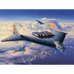 Machetă din plastic a avionului Arado AR E.555 din seria P, scara 1/72