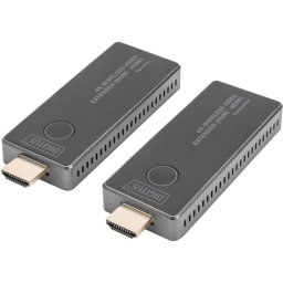 Digitus 4K Wireless Video Extender HDMI > HDMI, 30 meters, HDMI extension (black/silver, transmitter unit + receiver unit)
