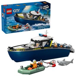 City Police Boat Chase ™ 60456 – 250 piese, 6+ ani