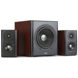 2.1, RMS: 150W (2 x 25W, 2 x 15W, 1 x 70W), bluetooth telecomanda wireless, volum, bass, treble, optical, brown