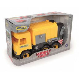 Middle Truck Garbage truck yellow 42 cm