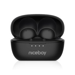 Căști fără fir Niceboy Podsie 4 POP 400 mAh + 2x 40 mAh IPX4 negru
