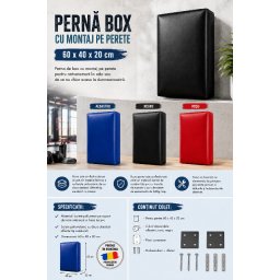 Perna box cu montaj pe perete 60x40x20 cm