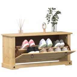 Dulap pantofi "Corona", 99x32x47 cm, lemn masiv de pin GartenMobel Dekor