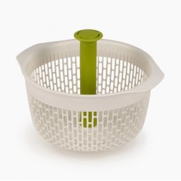 Centrifuga si strecuratoare pentru salata 2 in 1 Joseph Joseph 20185, Alb/verde