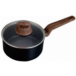 Cratita cu capac Oliver Voltz Paris OV54421F18, 1 L, 18x8.5 cm, Acoperire neaderenta, Senzor de caldura, Inducție, Negru