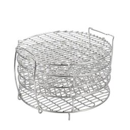 Uscator multifuncțional Izibizi, 20.8x12.6 cm, 5 nivele, Otel inoxidabil, Inox