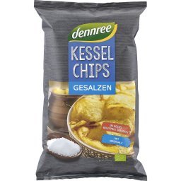 Chipsuri de cartofi cu sare de mare bio 125 g