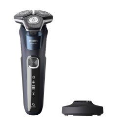 Aparat De Ras Philips Series 5000 S5885/25 Electric Umed Si Uscat Trimmer Acumulator Albastru