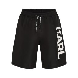 Karl Lagerfeld Șorturi de baie negru / alb