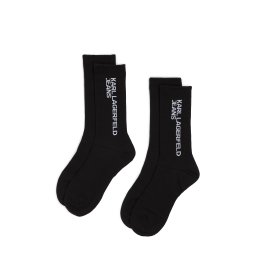 KARL LAGERFELD JEANS Șosete negru / alb