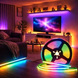 BANDA LED COB RGB 672 LED/m 21W/m 24V (5m/rola) PCB 8MM PIN 5.4
