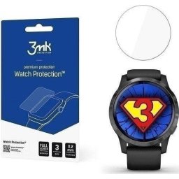 Folie protectie smartwatch 3mk ARC pentru Garmin Vivoactive 4S, Transparenta