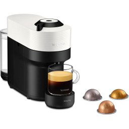 Espressor Krups XN 9201 Vertuo Pop Coconut Alb, 1500W, Alimentare Capsule,Rezervor 0.56 L,Oprire automată