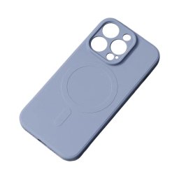 Husa MagSafe Compatible Silicone Case for iPhone 15 Plus Silicone Case - Gray