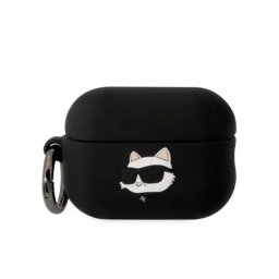 Husă Karl Lagerfeld Silicone Choupette Head 3D pentru AirPods Pro 1/2 – Negru