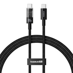 Gem, Fast Charging Data Cable pt. smartphone, USB Type-C la USB Type-C 100W, 2m, negru