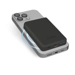 Baterie externa TEBB5000MAG1CK, 5000 mAh, 10W, Negru