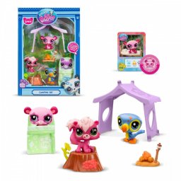 Set de 3 figurine Littlest Pet Shop Camping