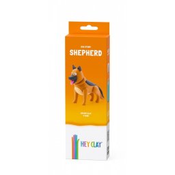 Figurină din plastilină hey lut câini ciobănesc german