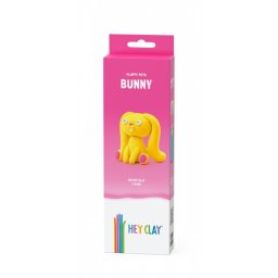 Figurină de lut din plastilină hei, animale pufoase, iepure