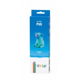 Figurină din plastilină hey lut câini pug