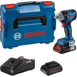 06019L5002, 18 V, 2x 4.0 Ah, 330 Nm, Albastru/Negru