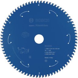 Lamă circulară expertă în aluminiu, pentru ferăstraie fără fir, 250 x 30 x 2,4/1,8 mm, 78 dinți